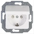 Produktbild: Kopp EUROPA Schutzkontakt - Steckdose arktis - weiss mit Deckel