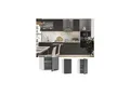 Produktbild: Vicco Hängeschrank 40 cm FAME Line Küchenschrank Küchenzeile Landhaus Anthrazit
