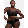 Produktbild: Dorina Bügel-BH Philippa mit Satinschleife, elastische Spitze, glänzende Träger schwarz 100