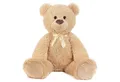 Produktbild: Geschenkestadl Kuscheltier Riesen XXL Teddybär 100cm mit Schleife großer Teddy Bär in hellbraun
