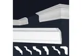 Produktbild: marbet design Stuckleiste E-35, Maxi-Sparpaket, XPS Styropor weiß - Deckenleisten Stuck Decken Styroporleisten E-Leisten - (124 Meter / 1 Packung E-35)