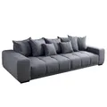 Produktbild: Riess Ambiente Modernes XXL Sofa ELEGANCIA - 285cm - anthrazit - Cord inklusive Kissen Bigsofa XXL-Couch Federkern-Polsterung Rundum Bezug