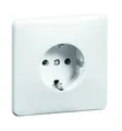 Produktbild: Peha Steckdose 1fach reinweiß glänzend Unterputz horizontal/vertikal IP20...