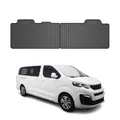 Produktbild: OMAC Gummi Fußmatten kompatibel mit Peugeot Traveller 2. Sitzreihe 2016-2025 Schwarz 2X