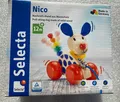 Produktbild: Selecta Kleinkindwelt Nico Nachziehspiel Hund Rollspielzeug Holzspielzeug 62026