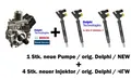 Produktbild: Injektor 4x + Hochdruckpumpe TDI 04L130277BF 04L130277AS 28577054 orig. & neu