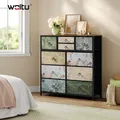 Produktbild: WOLTU Kommode mit 10 Stoff Schubladen Sideboard Schubladenschrank 100x30x100 cm