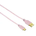 Produktbild: Hama USB-C Kabel Flexi-Slim, goldfarben, verdrehsicher, rosa, 0,75 m