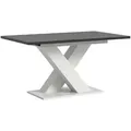 Produktbild: Mid.you Ausziehtisch, Grau, Weiß, Dunkelgrau, Holzwerkstoff, rechteckig, X-Form, 90x76x150-190 cm, FSC Mix, ausziehbar, Esszimmer, Tische, Esstische, Esstische ausziehbar