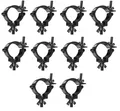 Produktbild: 10x GLOBAL TRUSS TRUSSAUFNEHMER 50 mm Half Coupler LED PAR HALTER 100 kg schwarz