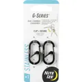 Produktbild: NITE Ize Schlüssel-Karabiner NI-GS1-01-2R6  Schwarz 2 St.