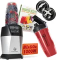 Produktbild: Nutrilovers NUTRI-BLENDER Mix & Go 1000 W Smoothie Maker, Auto-IQ