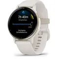 Produktbild: Garmin Vivoactive 5 Elfenbein/Cremegold Smartwatch (Herzfrequenzmessung)