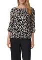 Produktbild: s.Oliver Klassische Bluse mit All-Over Print, Gr. 40, BLACK LEO