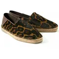 Produktbild: Tom Ford Barnes Leopardenmuster Schuhe aus Kuhfell Espadrille Zusammenklappbare Ferse, Wildleder, weich und atmungsaktiv 43 EU
