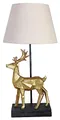 Produktbild: Tischlampe Hirsch Tischleuchte Hirschgeweih Nachttischlampe (ohne Leuchtmittel) 61 cm cw631 Palazzo Exklusiv
