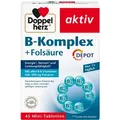 Produktbild: Doppelherz B-Komplex+Folsäure Tabletten 45 St