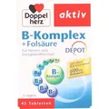 Produktbild: Doppelherz B-Komplex+Folsäure Tabletten 45 St