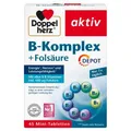 Produktbild: DOPPELHERZ B-Komplex+Folsäure Tabletten 45 St