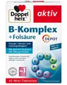 Produktbild: ✅ Doppelherz aktiv B-Komplex Depot + Folsäure B1- B12 45 Tabletten ✅