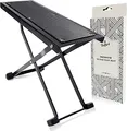 Produktbild: BELFORT® Gitarren Fußbank mit rutschfester Gummiunterlage, faltbare Fußstütze für klassische, akustische, elektrische Gitarre, höhenverstellbar, superstabil und langlebig