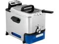 Produktbild: TEFAL FR 8040 Oleoclean Pro Fritteuse 2300 Watt Silber/Schwarz/Blau