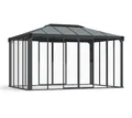 Produktbild: Wintergarten Pavillon Aluminium Palram Canopia Ledro anthrazit 430x296x275cm