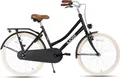 Produktbild: SJOEF City Kinderfahrrad 24 Zoll | Ab 8-12 Jahren | Kinder Fahrrad für Mädchen / Jugend | EN4210 | V-Brake & Rücktrittbremse | Reflektoren & Schloss - Matt Schwarz