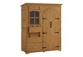Produktbild: MCombo Gerätehaus M MCombo Gartenschrank Geräteschuppen Holz, 0926, Gartenhaus Outdoor Aufbewahrungsschrank mit 3 Regale Wetterfes