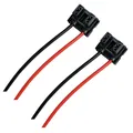 Produktbild: 2x H7 Stecker Fassung Sockel Lampenfassung Lampensockel Lampenstecker PX26d mit Kabel