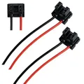 Produktbild: L & P Car Design 2x H7 Lampen Stecker Fassung Sockel Lampenfassung Lampensockel Lampenstecker PX26d mit Kabel für Lampen Glühlampen Glühbirnen