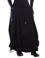 Produktbild: Vishes Alternative Bekleidung - Damen Maxi-Rock Baumwolle asymmetrisch Langer Warmer Rock im Lagenlook mit Taschen schwarz 46-58