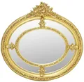 Produktbild: Casa Padrino Barock Spiegel Gold Ovaler Antik Stil Wandspiegel Wohnzimmer
