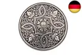 Produktbild: Silber Knöpfe aus Metall geschwärzt, wunderschönes Muster Made in Germany 15mm 2