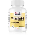 Produktbild: ZeinPharma Vitamin D3 5000 I.E. Wochendepot Kapseln für die normale Funktion des Immunsystems, gesunde Knochen und Muskelaktivität 90 KAP