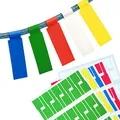 Produktbild: 750 Stück Kabelbeschriftung, XCOZU Kabel Beschriftung Selbstklebend Kabeletiketten, UV-beständige Wasserdicht Reißfest Haltbar Kabel Aufkleber für Laserdrucker, 5 Farben 25 Blatt