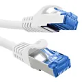 Produktbild: InLine Patchkabel, Cat.6A, S/FTP, TPE (LSZH), CCA, PoE, LAN, Ethernet, Netzwerk Kabel, RJ45 Gigabit, weiß, 7,5m, 72607W