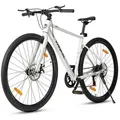 Produktbild: Vankel Mountainbike 28 zoll Citybike, für Damen Herren, 700C Rennradreifen, Shimano, 7 Gang Shimano RD-TZ500 Schaltwerk, Leichter & robuster Aluminium-Dreiecksrahmen, 42/45/48 cm 42 cm