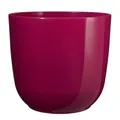 Produktbild: Annastore Blumenübertopf Tusca aus Keramik - Übertopf - Blumentopf - Übertöpfe - Blumentöpfe (Fuchsia, H 25 cm - Ø 28 cm)