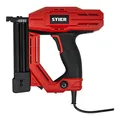 Produktbild: STIER Elektro-Kombi-Tacker TK-18 230 V mit 400 Nägeln und Klammern, Nagler, Nagelschussgerät, Klammergerät, Klammermaschine, für nahezu alle Holzarten geeignet