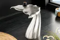 Produktbild: riess-ambiente Beistelltisch WILDLIFE 60cm silber · Wohnzimmertisch aus Metall (Einzelartikel, 1-St), Walflossen-Skulptur · handmade · Dekoration · maritimes Design