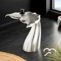 Produktbild: Beistelltisch WILDLIFE Walflosse - 60cm - silber - Metall - Skulptur - handmade