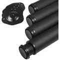 Produktbild: SOTECH 4er Set Tischbeine Höhe 870 mm Höhenverstellbar Ø 60 mm SCHWARZ Tragkraft bis 75Kg Je Fuß