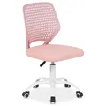 Produktbild: IDIMEX Kinderdrehstuhl Jade höhenverstellbar, Pink – ergonomischer Schreibtischstuhl für Kinder, gepolsterter Sitz mit atmungsaktivem Mesh, Rückenlehne aus Kunststoff, 5-Stern-Fußkreuz Metall