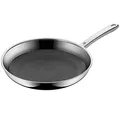 Produktbild: WMF Profi Resist Bratpfanne 28 cm – Edelstahl-Pfanne mit kratzfester Wabenstruktur und Antihaftbeschichtung, induktionsgeeignet, backofen-/spülmaschinenfest, für gesundes Braten auf Allen Herdarten