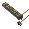 Produktbild: WITTKOWARE Zubehör zur Krippen-/Puppenstuben-Elektrifizierung (Verteilerbox für 2,6mm Zwergstecker, 10-fach, Farbe braun)