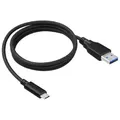 Produktbild: 2Go USB Lade/Datenkabel auf USB-C 3,1 Schwarz 1 Meter