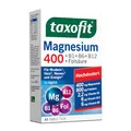 Produktbild: taxofit Magnesium 400 Tabletten für Muskeln, Herz, Nerven, Energiestoffwechsel und Blutbildung | hochdosiert | vegan | Nahrungsergänzungsmittel mit Magnesium, B-Vitaminen und Folsäure | 45 Tabletten