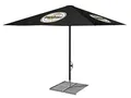 Produktbild: Warsteiner Sonnenschirm 3 Meter rund schwarz