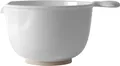 Produktbild: WACA Rührschüssel 2L in weiß mit Gummiring - standfest & spülmaschinengeeignet - oberflächenhart & formstabil - geschmacksneutral - Melamin-Schüssel Germany für Küche, Gastro & Imbiss